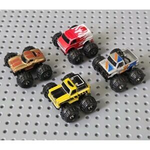 Micro Machines Monster Truck Lot of 4 Vintage Galoob 1987 Datsun Chevy